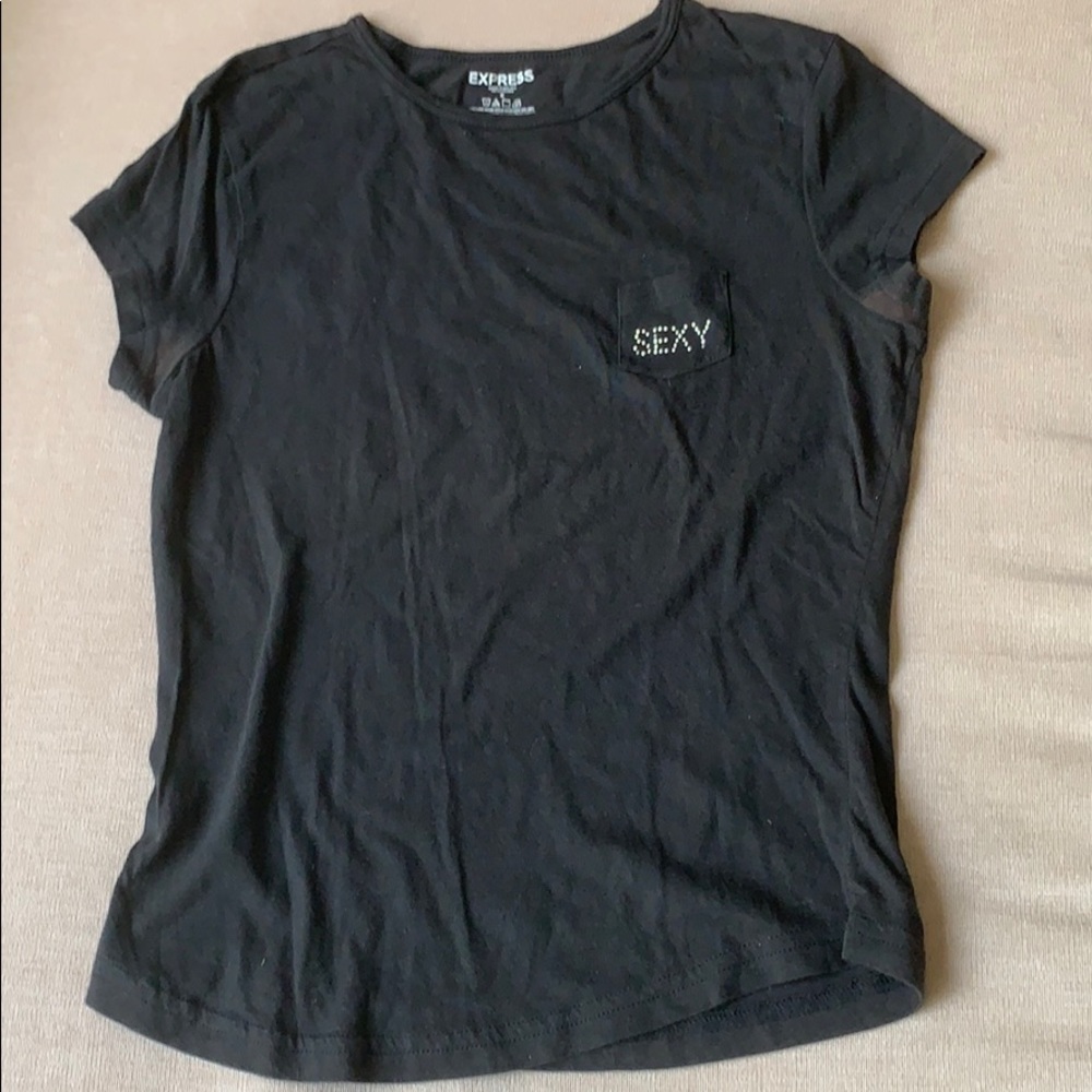Bedazzled “SEXY” shirt by EXPRESS